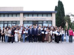 შეხვედრა სახელმწიფო ენის სწავლებისა და ინტეგრაციის პროგრამისკურსდამთავრებულებთან მარნეულში